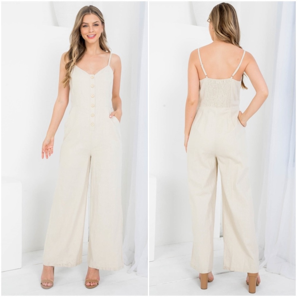 Biege Jumpsuit